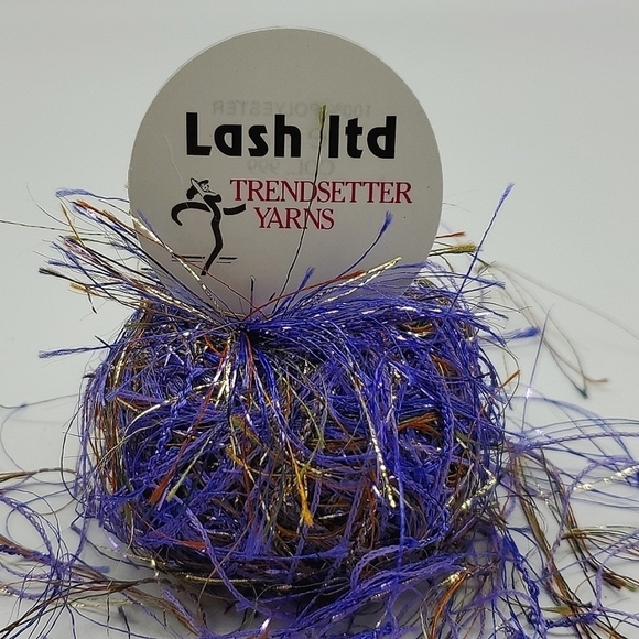 Trendsetter Lash Ltd Eyelash Metal Yarn NEW Purple Gold - Picture 1 of 6